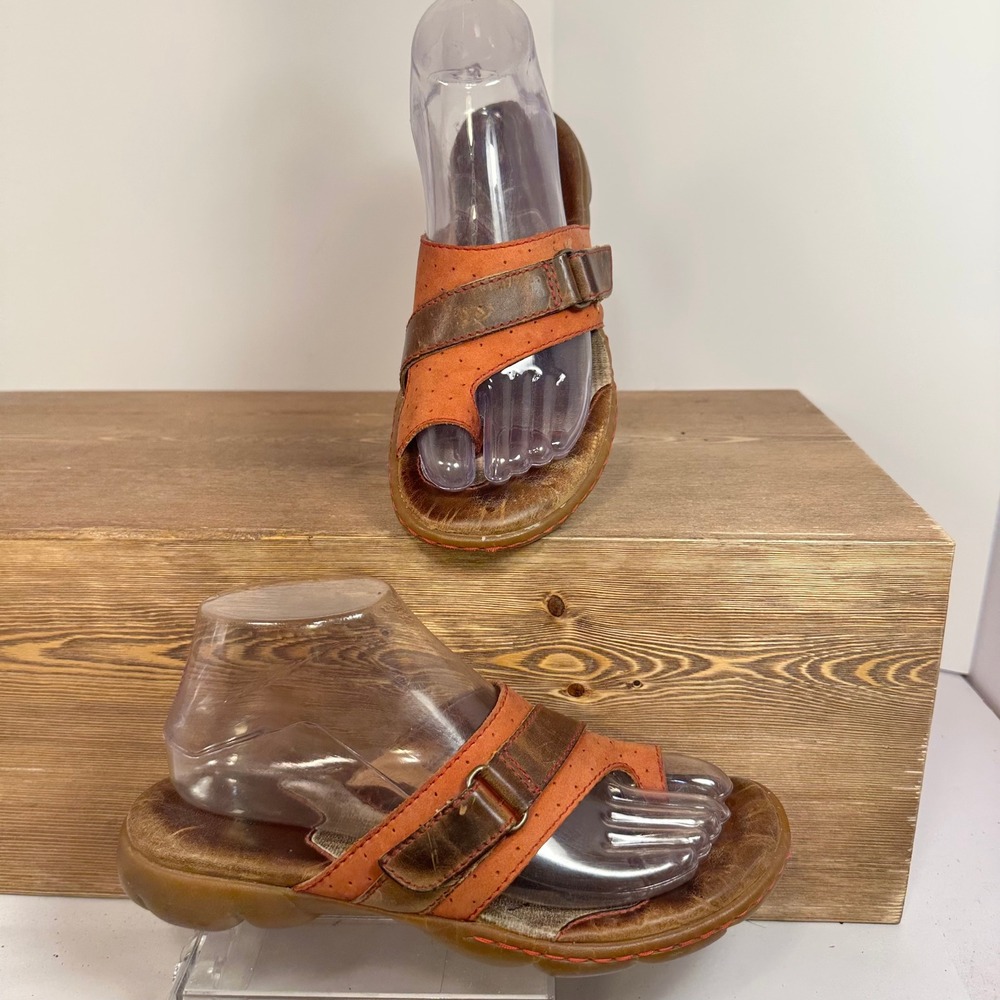 Born Leather Thong Slide Sandals 6/36.5 Flip Flop Summer Minimalist Casual Comfy